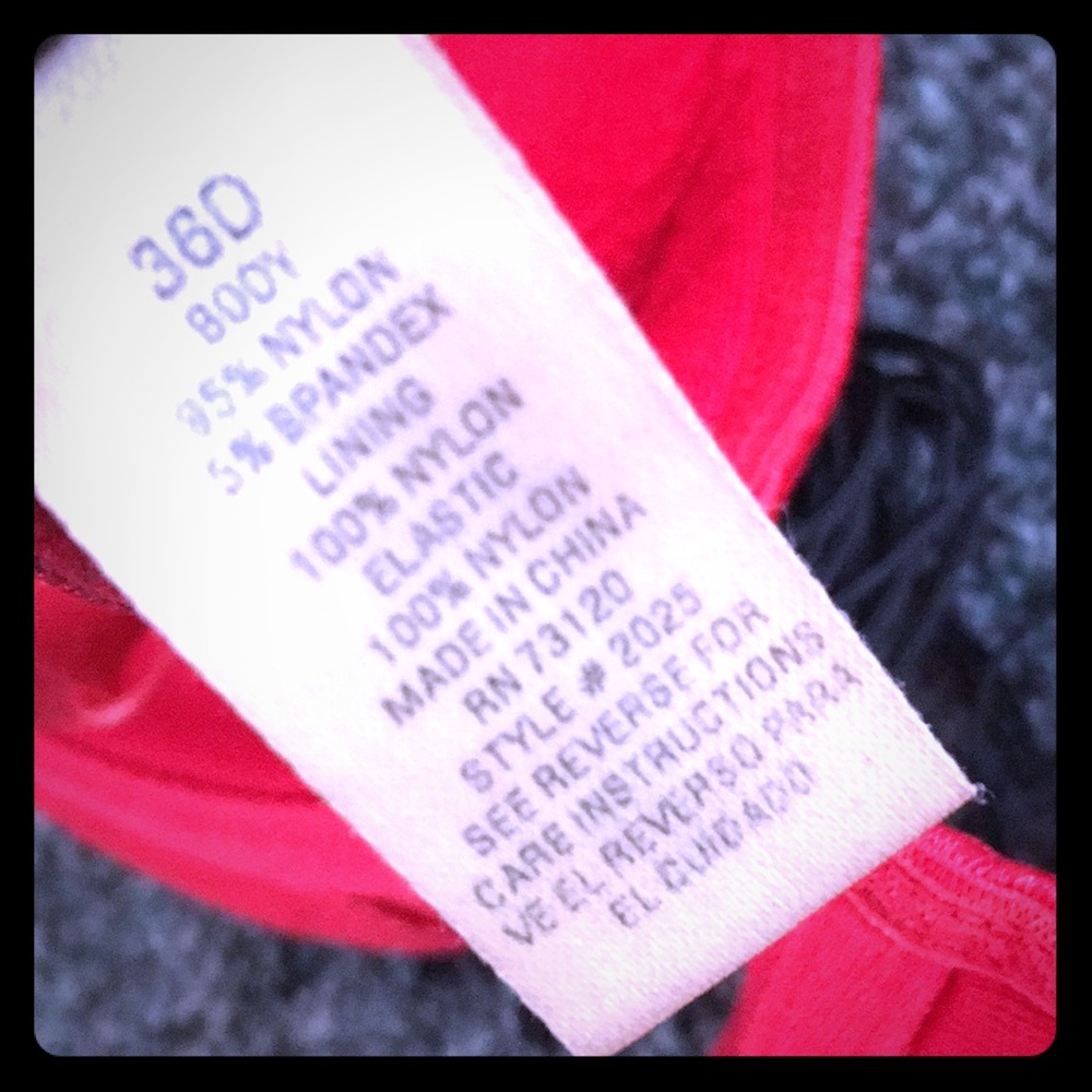 Vintage Fredericks of Hollywood red fringe bra set - Picture 7 of 8